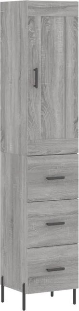 vidaXL Highboard Grau Sonoma B/T/H: 34,5 x 34 x 180 cm - Bild 1