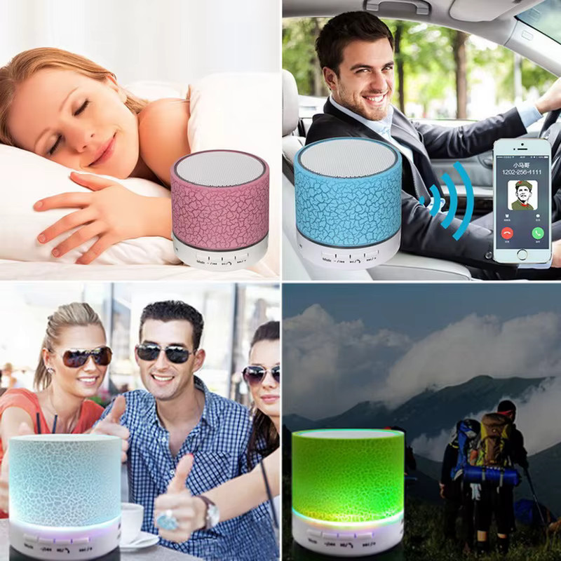 AyeBeau Mini Bluetooth Lautsprecher Tragbarer Kabelloser Musik Lautsprecher mit Subwoofer in Gelb - Bild 5