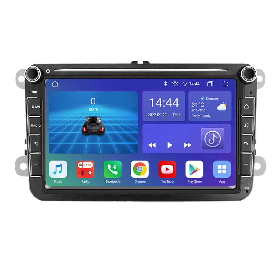 Hizpo Carplay Android Auto Autoradio mit GPS in Schwarz für VW Caddy Polo Golf 5 6 Plus Passat B6 Jetta Tiguan Touran Sharan Scirocco 2Din 4G - Bild 6