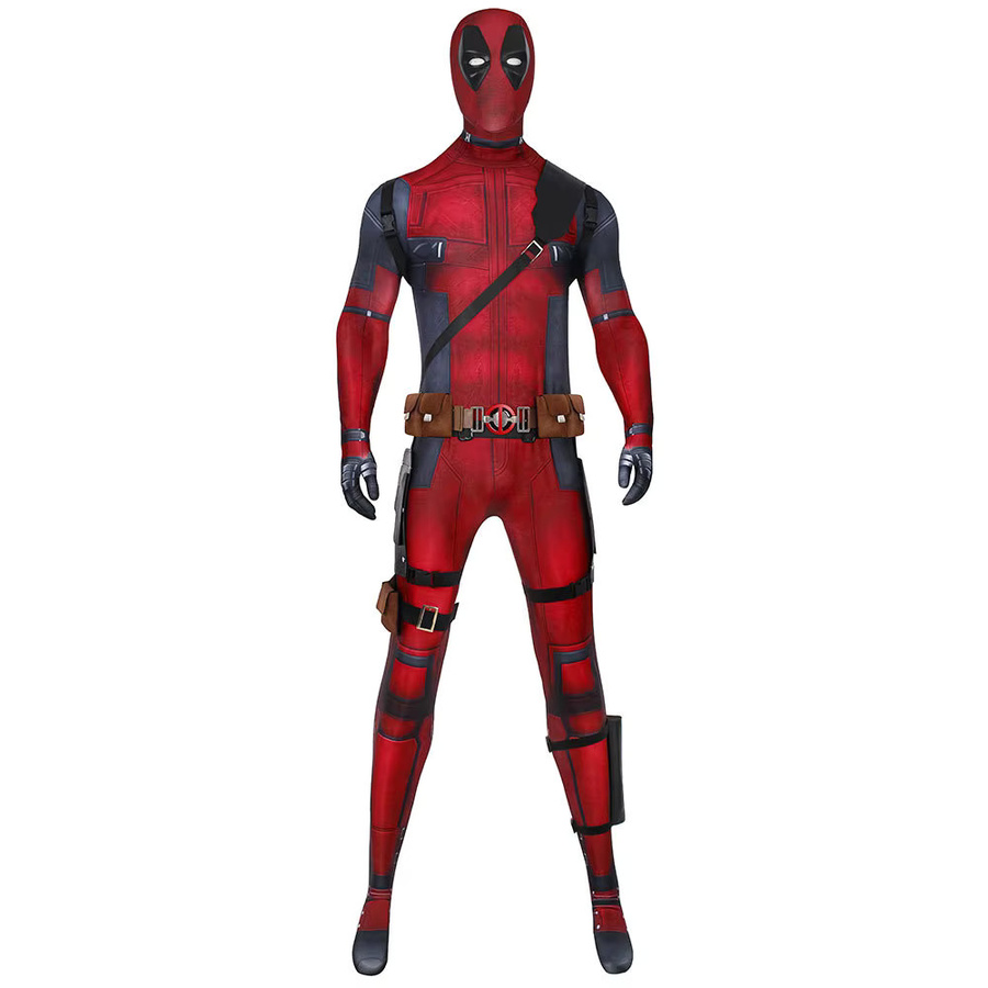 Beast Kingdom Deadpool-Kostüm, Cosplay-Kostüm, Deadpool-Overall, Maske, Gürtel - Bild 2