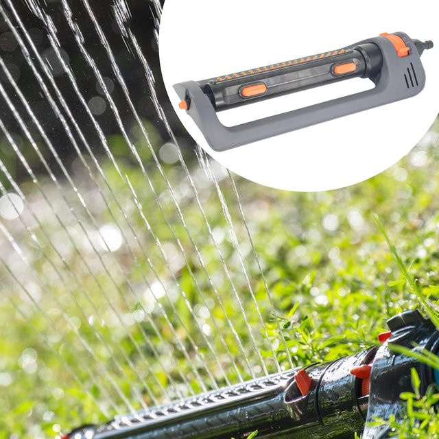 MagiDeal Einziehbarer Oszillierender Sprinkler aus Kunststoff mit verstellbarem Sprühbereich für die Rasenbewässerung und Gartenpflege - Bild 1