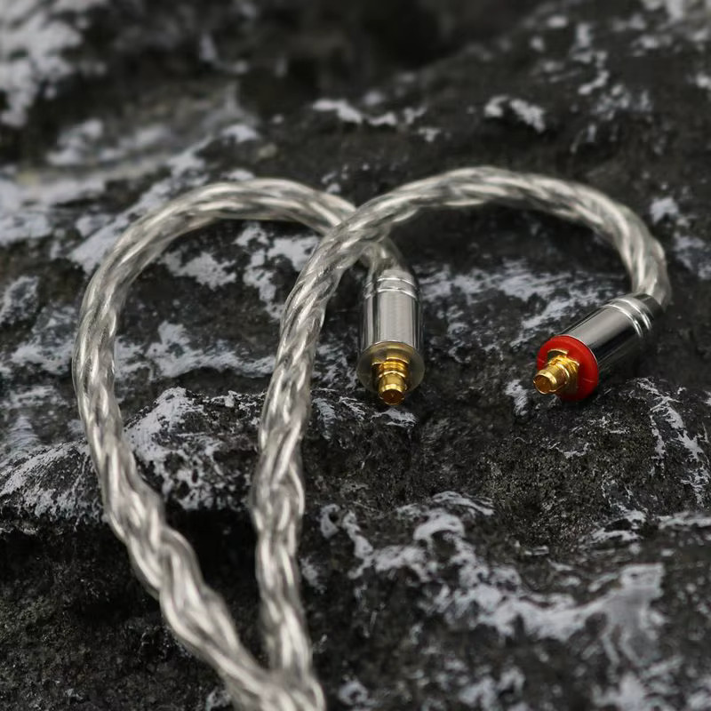 IvipQ-520 8Core Graphene und Single Crystal Copper Kopfhörer-Upgrade-Kabel in Silber mit 3,5 mm Jack, 4,4 mm und 0,78 2PIN für Bravery T3 PLUS ZERO Winter - Bild 3