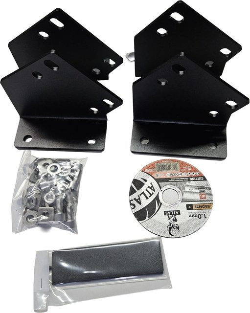 Treba Treppenwinkel-Set Brooklyn in Schwarz Matt mit 33° bis 45° Winkel - Bild 1