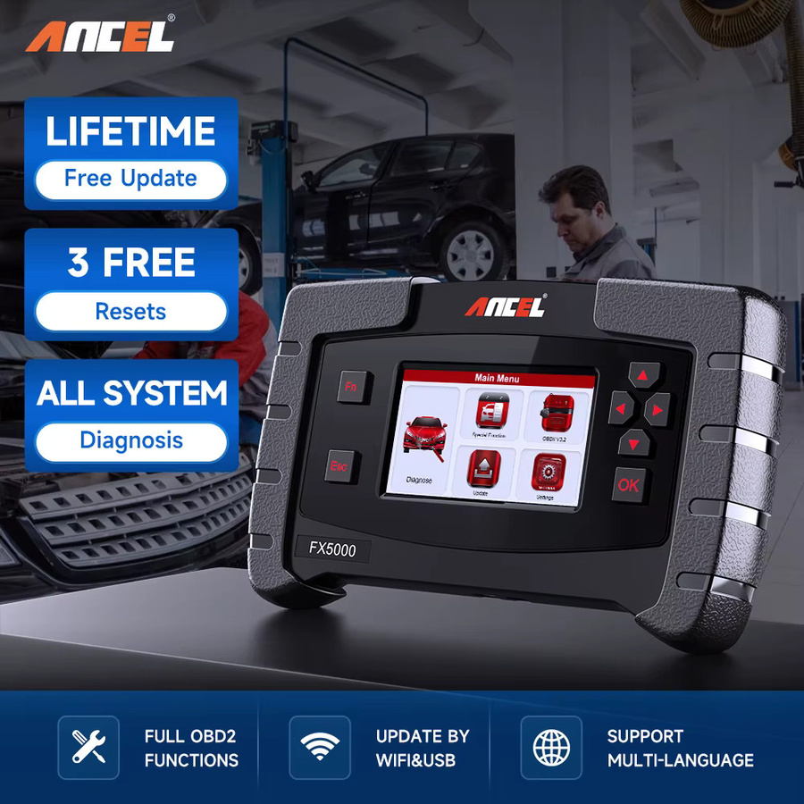 ANCEL FX5000 Automotive OBD2 Scanner Kfz-Diagnosetool in Schwarz - Bild 2