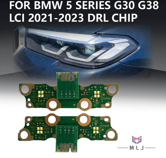 IWP DRL-Platine für BMW G30 G38 LCI, LED-Tagfahrlicht-Modul mit Angel Eye Chip, Farbe: Grün - Bild 1