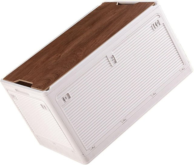 Faltbare Aufbewahrungsbox CosyHome in Weiß, 36L, wasserdicht und tragbar, B/T/H: 44,3 x 31,5 x 26 cm - Bild 1