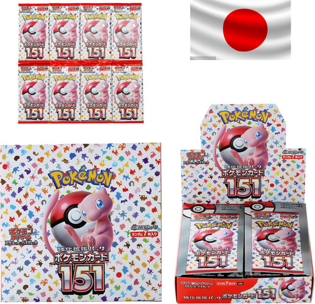 Pokémon Scarlet Violet 151 Booster Box, 140 Stück, Japanisch - Bild 1
