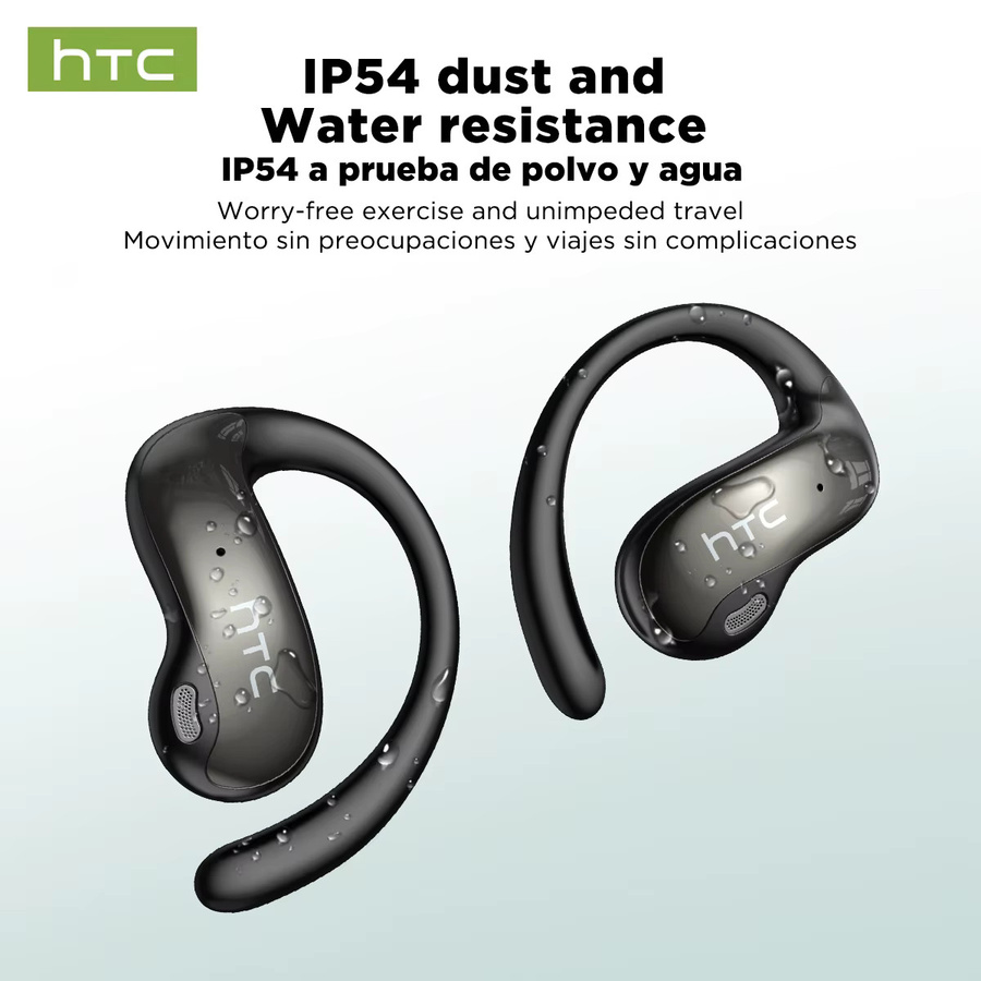 HTC NE19 HiFi-Stereo-Ohrhörer Bluetooth-In-Ear-Kopfhörer mit starkem Bass in Schwarz und Lila - Bild 2