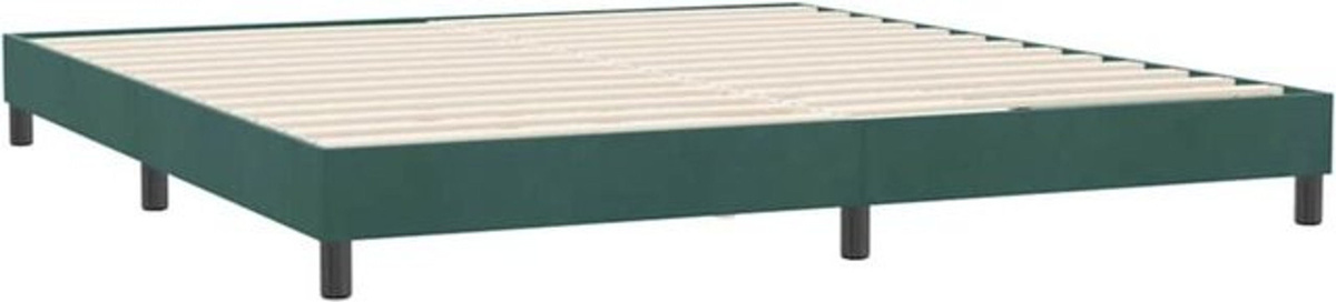vidaxl Boxspringbett ohne Matratze aus Samt in Grün, B/T/H: 180 x 210 cm - Bild 1
