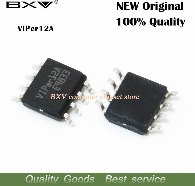 5 Stück Viper12A SOP-8 SMD Schaltregler in Schwarz - Bild 1