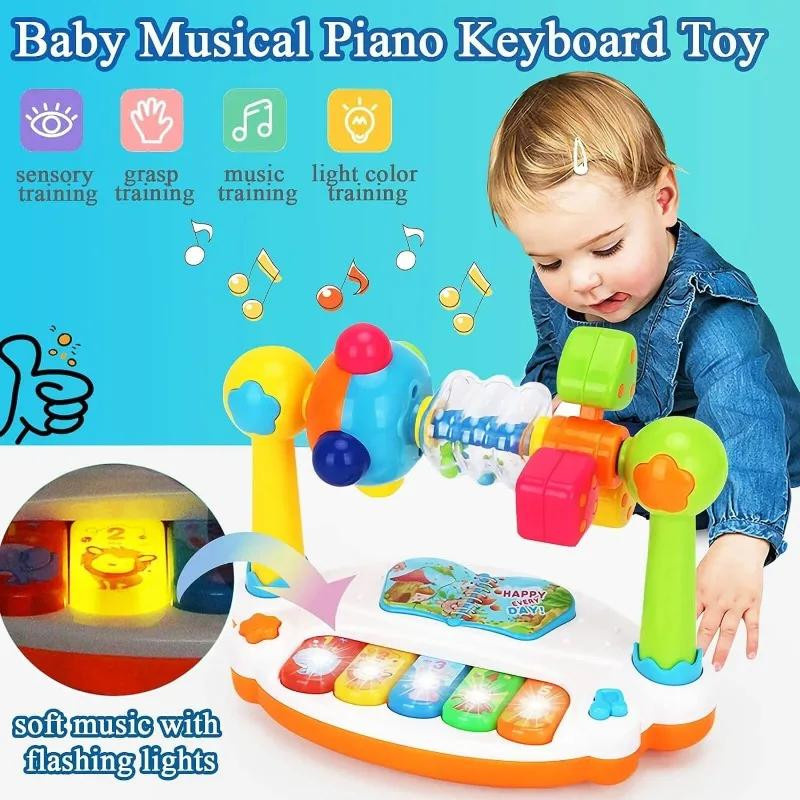 Yiran bag Baby-Klavierspielzeug Musik-Tastatur mit Licht und Ton, 3-6 Jahre - Bild 2