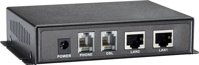 LEVELONE Ethernet über VDSL2-Konverter Annex B VDS-1202 in Schwarz und Grau - Bild 1