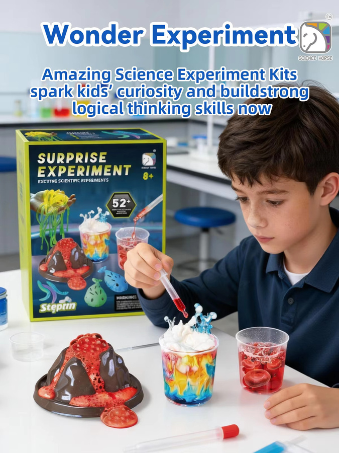 SCIENCE HORSE Wissenschafts-Experimentier-Set, 52-teiliges Set, ab 8 Jahren - Bild 5