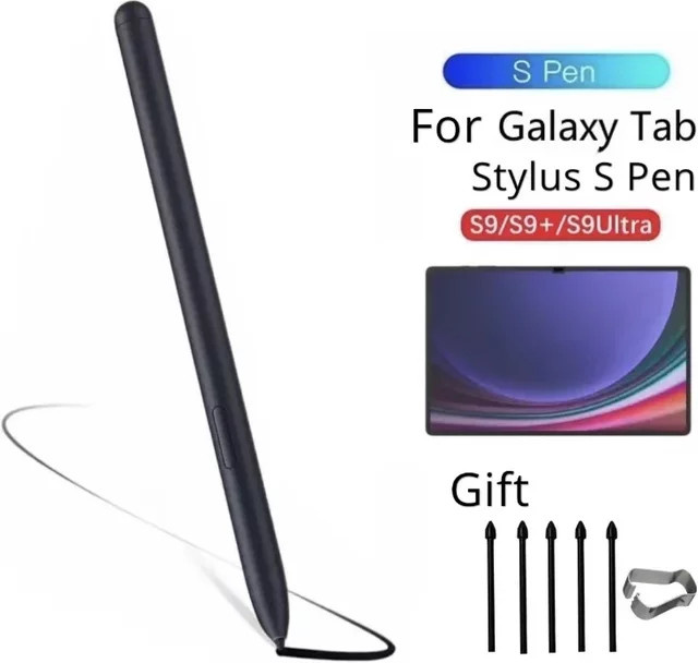 Ersatz-Stift für Samsung Galaxy Tab S9 FE, S9 und S9 Ultra, empfindlicher Tablet-Stift für den Bildschirm, erhältlich in Schwarz oder Weiß - Bild 1