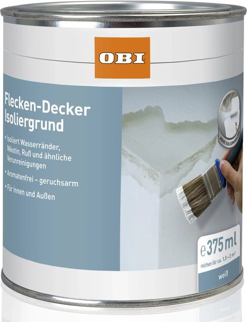 OBI Flecken-Decker Isoliergrund Weiß matt 375 ml - Bild 1