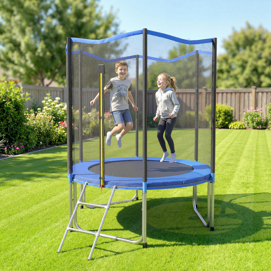 Aosom Trampolin für Kinder, Ø183 cm, ab 6 Jahre - Bild 2