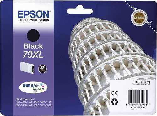 Original Epson Tintenpatrone 79XL Schwarz C13T79014010 mit 41,8 ml Inhalt - Bild 1