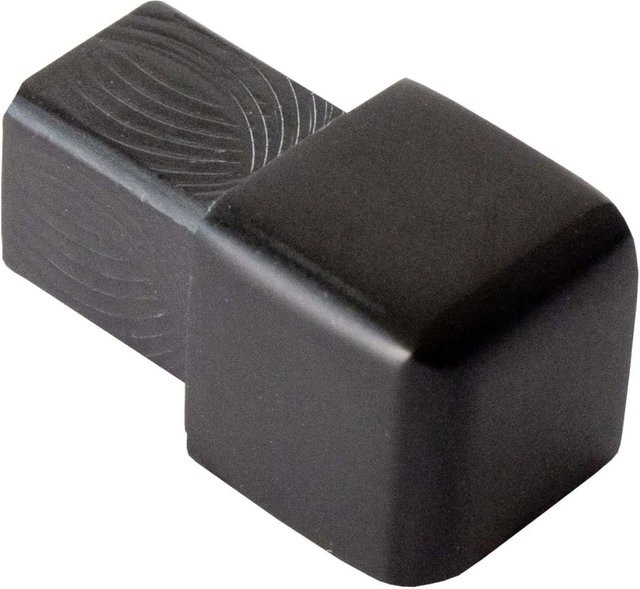 Dalsys Endstück für Quadratprofil 10mm aus Aluminium, schwarz matt eloxiert - Bild 1
