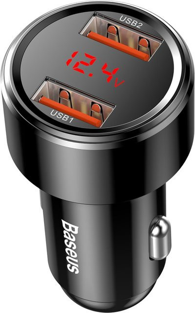 Baseus Magic Display Series Auto-Ladegerät mit 45W und 2 x USB-A in Schwarz CCMLC20A-01 - Bild 1