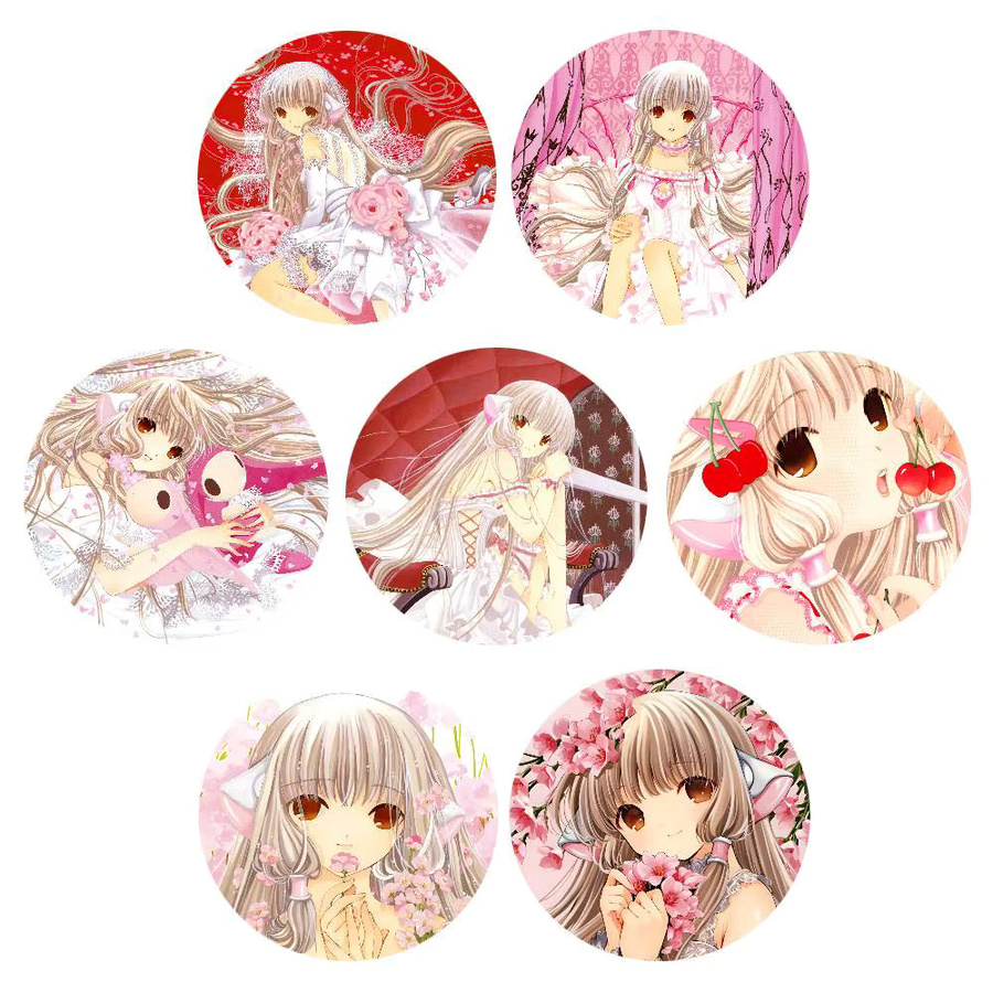 Brosche Anime Cartoon Chobits, Runde Anstecknadel - Bild 2