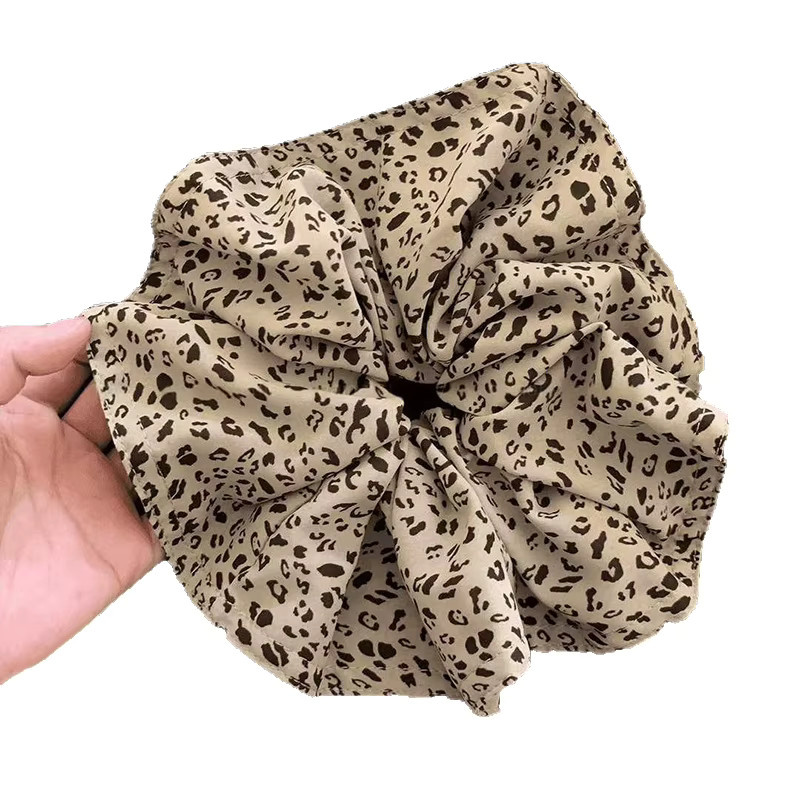 Scrunchie mit Vintage-Leopardenmuster, Damen und Mädchen - Bild 5