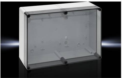 Rittal Installations-Gehäuse aus Polycarbonat in Lichtgrau (RAL 7035), B/H/T: 36,0 x 25,4 x 11,1 cm - Bild 1