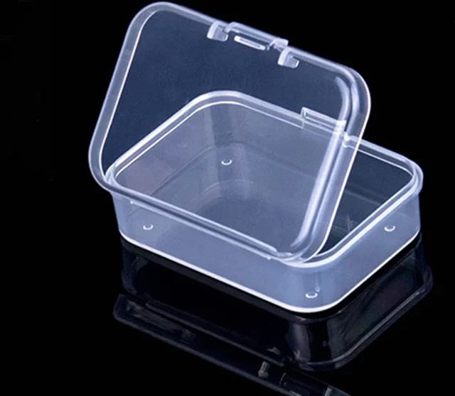 Robuste und staubdichte Mini-Aufbewahrungsbox aus transparentem Kunststoff für Schmuck und Kleinteile - Bild 1