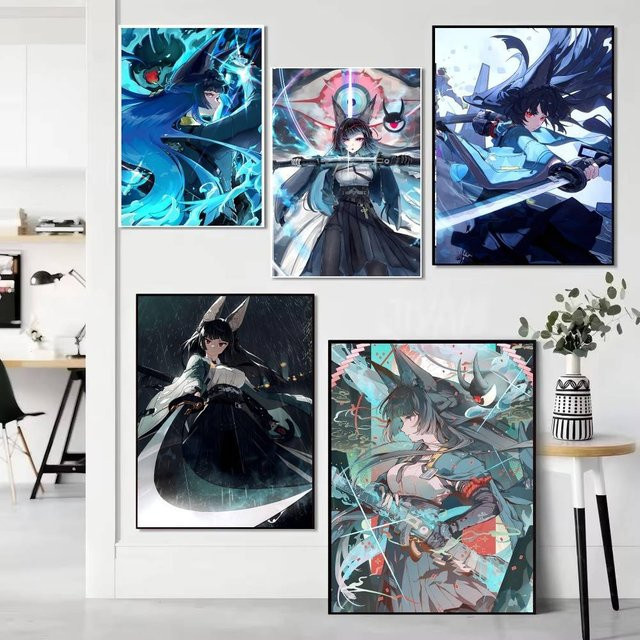 Kayou Zenless Zone Zero Anime Hoshimi Miyabi Poster in Multicolour als Vintage Wandkunst aus Papier - Bild 1