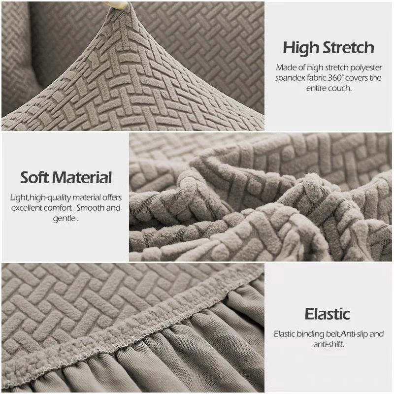 Waschbarer Esszimmerstuhlbezug aus Polyester mit elastischem Stretch-Material von Household supplies MH - Bild 3