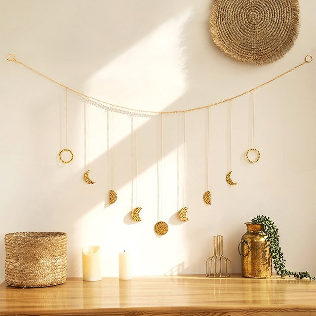 Artilady Mondphase Wanddekoration aus Metall in Gold im Nordic Design - Bild 1