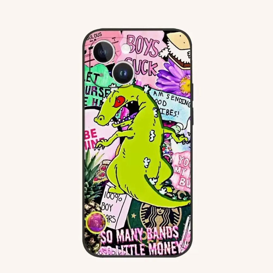 Reptar King Of The Monsters Handyhülle aus schwarzem Silikon für dein iPhone (verschiedene Modelle) - Bild 5