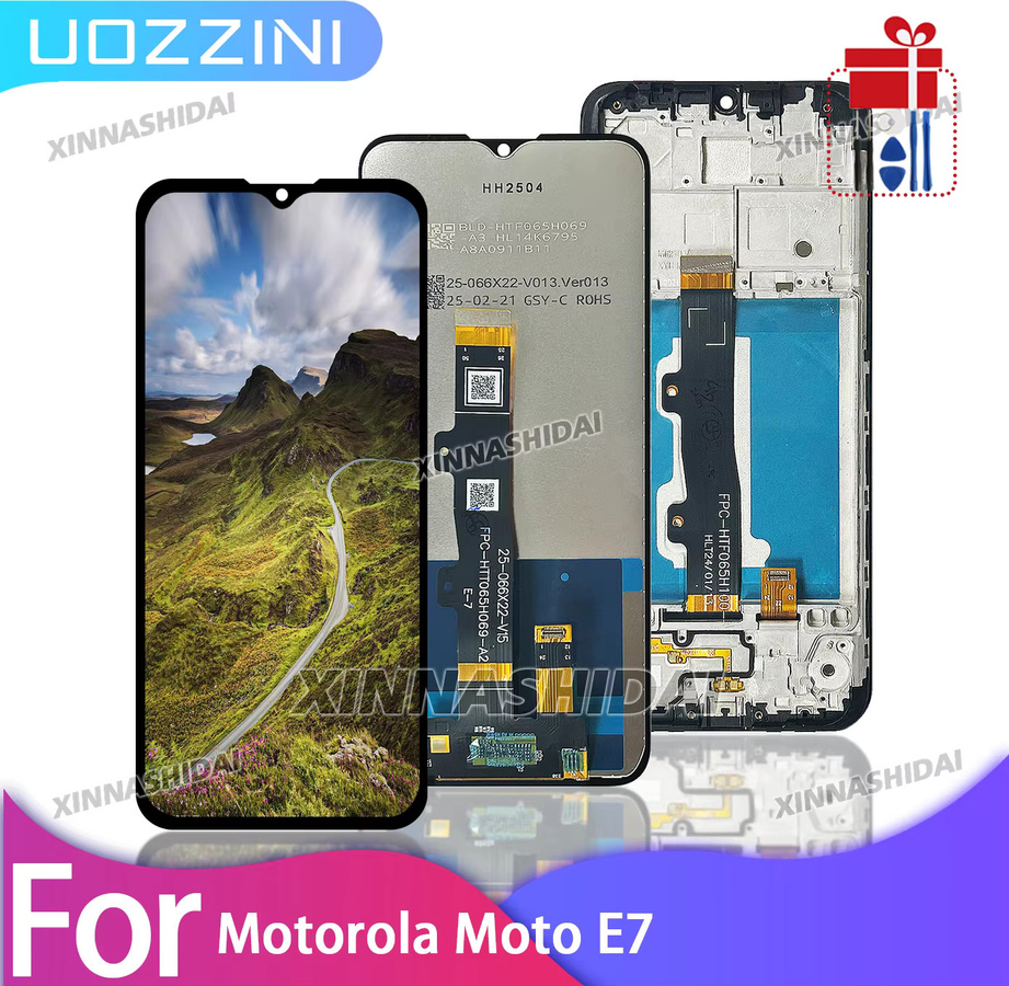 Motorola Moto E7 LCD-Display Ersatzteil mit Touchscreen Digitizer-Baugruppe in Schwarz - Bild 2
