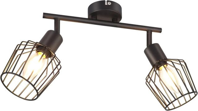 NETTLIFE Deckenstrahler aus Metall in Schwarz, verstellbar und modern mit E14 Fassung - Bild 1