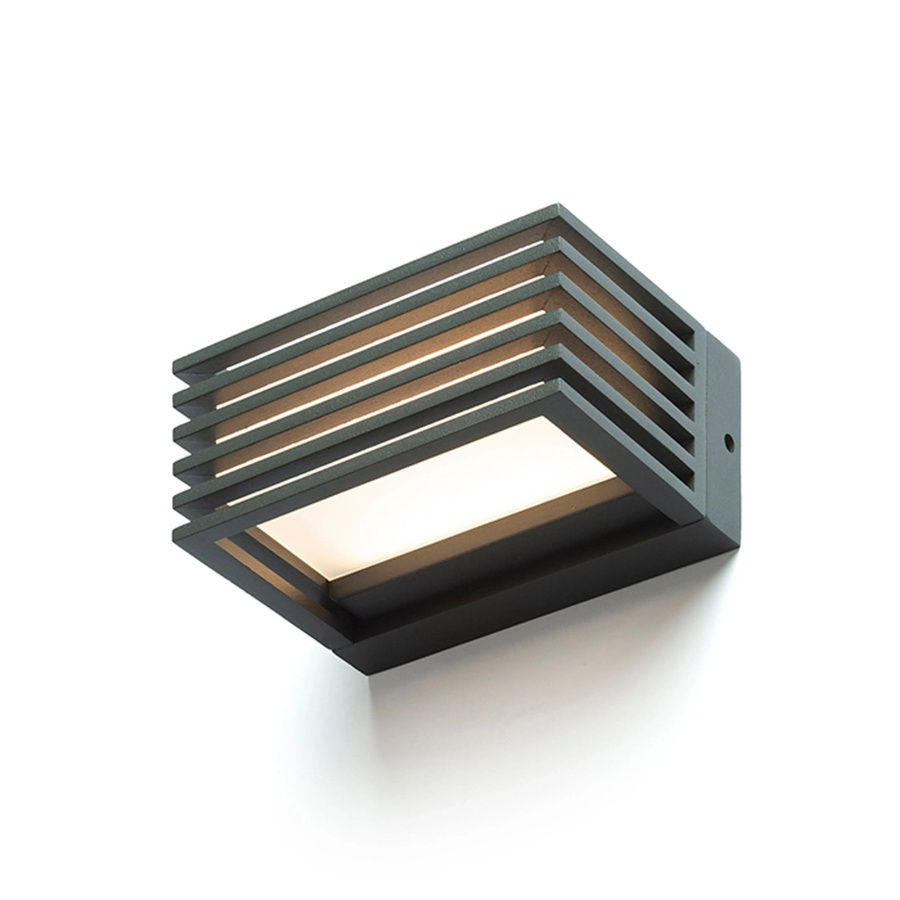 Rendl Aussenleuchte Claire 14 LED Wandleuchte in Anthrazitgrau mit milchfarbenem Acryl, 6 W, IP54 - Bild 2