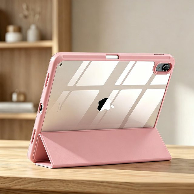 Hybride iPad Hülle für 11. Generation 11 Zoll und 10. Generation 10,9 Zoll mit Stifthalter in Pink - Bild 1