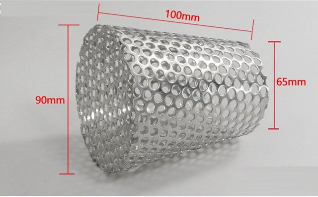 yuyi22 Filtersieb aus 304 Edelstahl als Verstopfungsschutz für Abwasserrohre, Farbe Weiß und Silber, Durchmesser: 90 mm - Bild 1