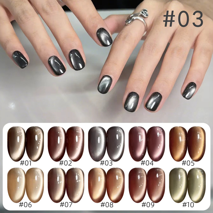MIANEL NAIL Nagellack, grau, schimmernd, Unisex - Bild 5
