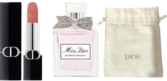 Dior Lippenstift 100, Miss Dior Eau de Parfum 5 ml, Miniatur Set, Damen - Bild 1
