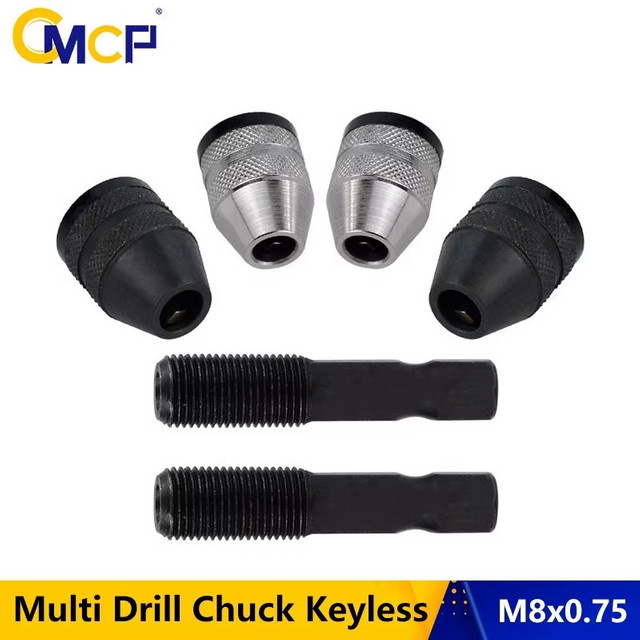 CMCP Mini Schnellspannbohrfutter mit 6,35 mm Sechskantschaft als Bohrer Adapter und Konverter für Schraubendreher und Bohrer - Bild 1