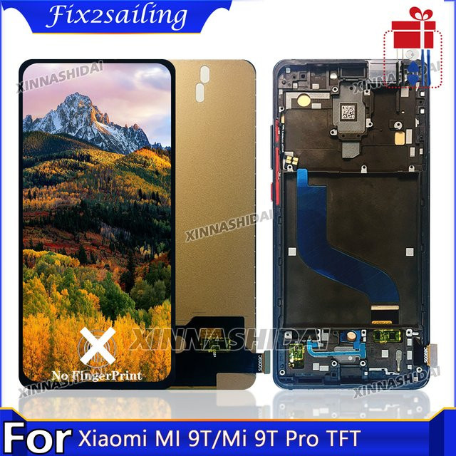 Xiaomi MI9T / MI 9T Pro LCD Display Touchscreen Digitizer Montage Ersatz mit Rahmen (AAAA + TFT) - Bild 1