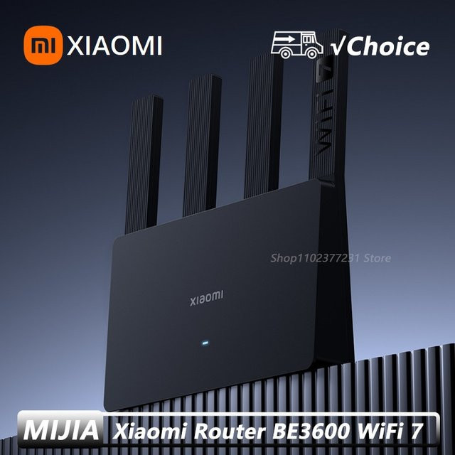Xiaomi Router BE3600 WiFi 7 Dual-Band Mesh Netzwerk Repeater in Schwarz - Bild 1