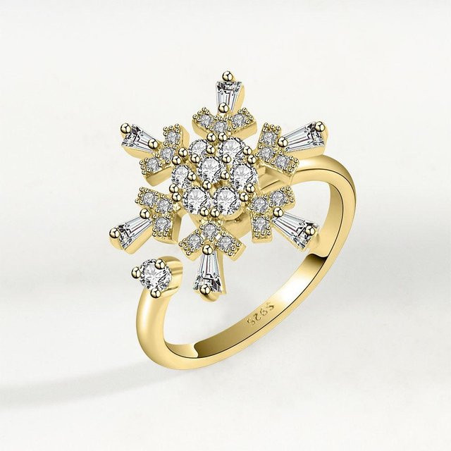Ring Gänseblümchen, Kupfer, beige, Damen - Bild 1
