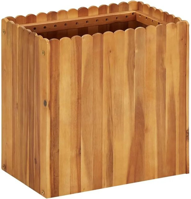 vidaXL Garten-Hochbeet aus Massivholz Akazie in Braun, B: 50 cm, T: 30 cm, H: 50 cm - Bild 1