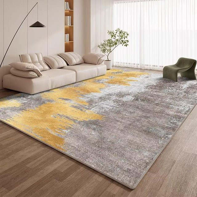 JGJG Nordischer abstrakter Teppich in Mehrfarbig, geometrisches Design, rutschfest und waschbar, B/T: 180 x 200 cm - Bild 1