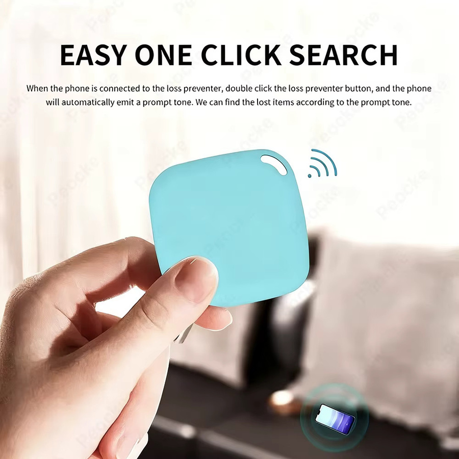 Bluetooth Mini GPS Tracker für Android und Google Find My Device zur Ortung von Schlüsseln, Brieftaschen oder Haustieren in Grün - Bild 3