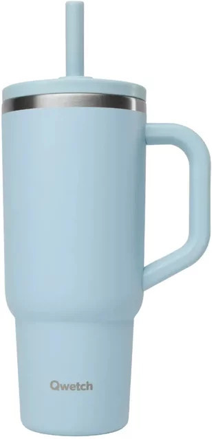 Isolierbecher mit Deckel von Qwetch in Blau, 0,48 l - Bild 1