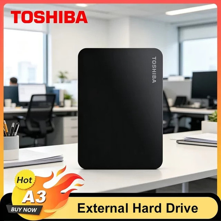 Toshiba Canvio Basics A3 HDTB420XK3AA Externe Festplatte USB 3.0 Schwarz 500GB