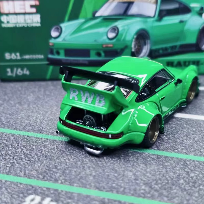 Pop Race Porsche 930 Rwb Rauh-Welt Beijing Show, Druckguss-Modellauto, 1:64 - Bild 4
