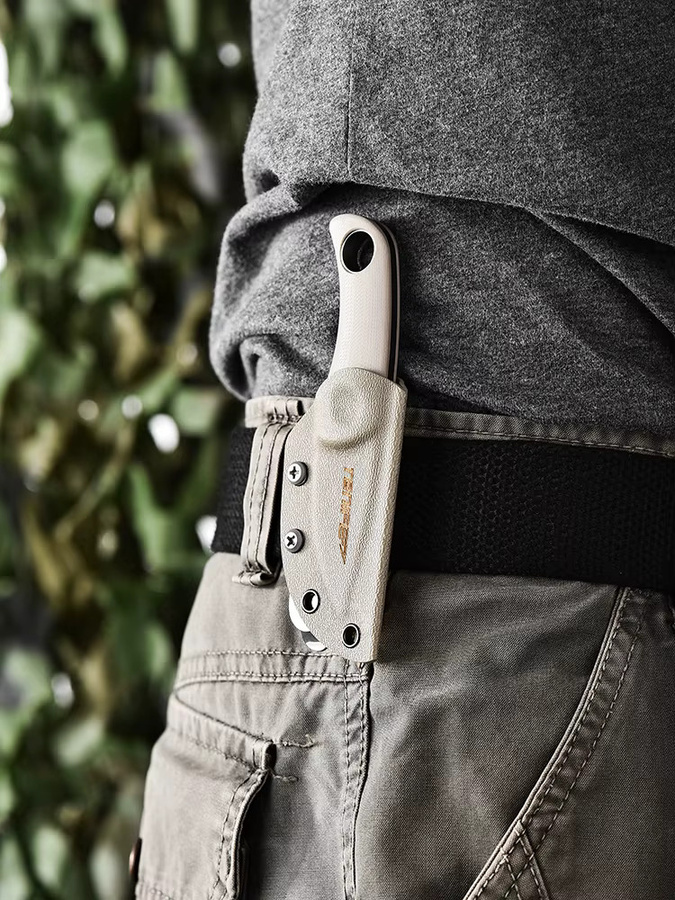 TONIFE HKT2021 Feststehendes Messer mit G10-Griff und K-Scheide für Outdoor, Jagd und EDC - Bild 6
