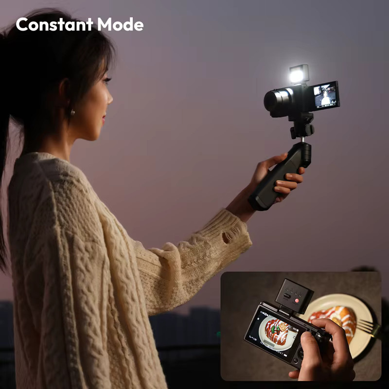 Ulanzi SL02 Spark Lite Mini tragbares Foto-Videolicht Schwarz für Sony Canon Nikon und Panasonic Kameras - Bild 3